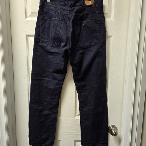 Hardly Evers Navy Blue Ribbon Pocket Trim Pants - Picture 4 of 8